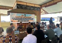 Sosialisasi Tertib Lalu Lintas, Polres Natuna Ngopi dengan Para Sopir