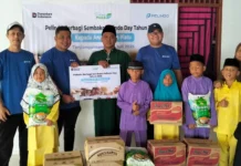 Pelindo Tanjungpinang Bagikan Paket Sembako di Panti Asuhan