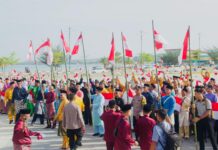 Gerakan Pembagian Bendera Merah Putih 2025 Tingkat Provinsi Kepri Dilaunching Oleh Badan Kesbangpol
