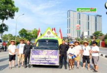 Meriahkan HUT RI Ke-80, Rutan Batam Ikuti Pawai Pembangunan Kota Batam 2025