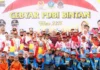 Warga Antusias Saksikan Street Parade Drum Band di Bintan