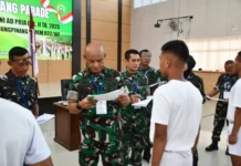 Danrem Bambang Herqutanto Pimpin Sidang Parade Bintara 2025 di Kepri