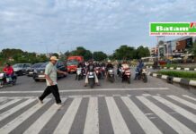 Ruqyah On The Street di Simpang Vidka Tiban, PWI Kepri Doakan Keselamatan Pengendara