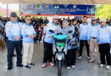 Sekda Hadiri Semarak HUT PGRI 2025, Guru dan Pelajar Senam Bersama