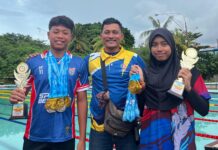 Dua Pelajar SMPN 1 Tanjungpinang jadi Perenang Terbaik di KU 12-13 Tahun