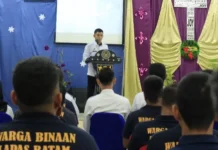 111 Warga Binaan Lapas Batam Dapat Remisi Natal