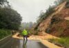 Tebing Longsor, Jalan Lintas Tarutung Menuju Tapanuli Tengah Putus