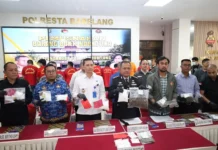 Kapolresta Barelang Pimpin Pemusnahan Narkotika, Hasil Ungkap 9 Kasus