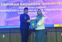 Ansar Serahkan LKPD Unaudited 2025, BPK Kepri Lanjutkan Proses Audit