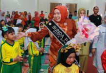 Kunjungan Bunda PAUD Batam ke TK Ibnu Sina, Edukasi Anak Dikemas Lewat Lagu dan Dongeng Interaktif