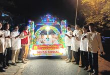 Dinas Sosial Kota Tanjungpinang turut Berpartisipasi Pawai Takbir Idul Adha 1447 H/ 2026 M