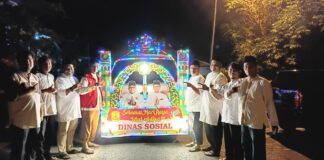Dinas Sosial Kota Tanjungpinang turut Berpartisipasi Pawai Takbir Idul Adha 1447 H/ 2026 M