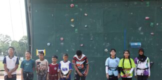 Atlet Muda Batam Unjuk Kemampuan di Seleksi O2SN Panjat Tebing