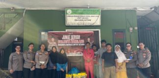 Polwan Polresta Barelang Salurkan Bantuan Beras di Panti Asuhan Daarul Aitam