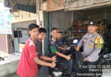 Polsek Sekupang Edukasi Pemilik Bengkel agar Tidak Menjual Knalpot Brong