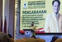 Buka Musda VI Golkar Tanjungpinang, Ade Angga Tegaskan Tradisi Politik Tanpa Mahar