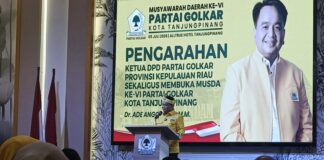 Buka Musda VI Golkar Tanjungpinang, Ade Angga Tegaskan Tradisi Politik Tanpa Mahar