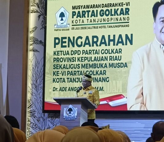 Buka Musda VI Golkar Tanjungpinang, Ade Angga Tegaskan Tradisi Politik Tanpa Mahar