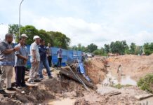 Pipa Bocor, Suplai Air Taman Baloi hingga Sukajadi Terganggu, BP Batam Lakukan Perbaikan Darurat