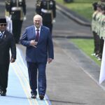 Presiden Prabowo Sambut Presiden Belarusia di Istana Merdeka