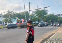 Polresta Barelang Intensifkan Strong Point Pagi, Lalu Lintas Batam Tetap Lancar
