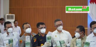Bea Cukai dan Aparat Gabungan Musnahkan 1,3 Ton Ketamin Hasil Penindakan di Perairan Kepri