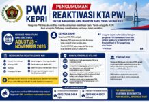 PWI Kepri Buka Reaktivasi KTA Lama dan Kedaluwarsa hingga September 2026