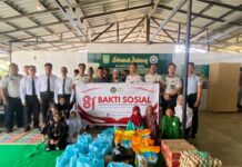 Semangat Kemerdekaan Hadirkan Kebahagiaan, Rutan Batam Bersama UPT Pemasyarakatan se-Kota Batam Berbagi Sembako di Panti Asuhan Al Alif