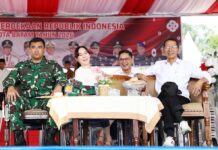 Amsakar Jadi Inspektur Upacara Pengibaran HUT ke-81 RI, Li Claudia Pimpin Penurunan Bendera
