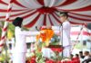 Merah Putih Berkibar di Dataran Engku Putri, Amsakar Ajak Masyarakat Lanjutkan Semangat Perjuangan
