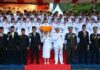 Pimpinan dan Anggota DPRD Batam Hadiri Penurunan Bendera HUT ke-81 RI, Aweng Apresiasi Semangat Peserta