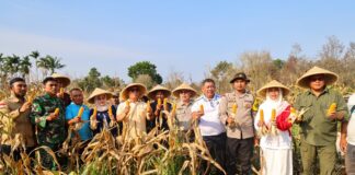 Wagub Nyanyang Panen Bersama Poktan Bintan Jaya, Dorong Penguatan Pertanian Kepri