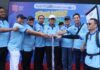 Gubernur Ansar Bersama Alumni UNRI dan PMRJ Meriahkan Fun Walk HUT ke-81 RI di Jakarta