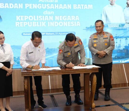 Kapolresta Barelang Hadiri Penandatanganan MoU BP Batam dan Polri, Perkuat Pengamanan Investasi