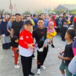 BPBD Kepri Bagikan Masker Gratis di Gurindam 12 dan Ingatkan Potensi Cuaca Ekstrem