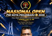Ketua SIWO PWI Kepri Endang Kurnia Raih Runner-up National Open PWI Pekanbaru 2026
