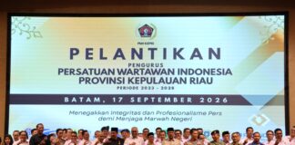 PWI Kepri Resmi Dilantik, Bawa Spirit DNA Pejuang dan Perkuat Sinergi Daerah