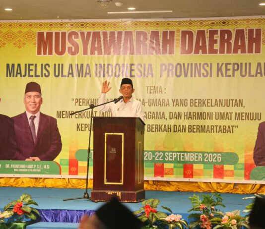 Hadiri Musda V MUI Kepri, Ansar Tekankan Evaluasi, Regenerasi, dan Independensi Organisasi