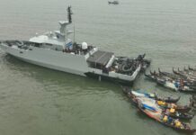 Peduli Masyarakat Pesisir, KRI Alamang-644 dan Lanal TBA Gelar Bakti Sosial bagi Nelayan Tanjung Balai Asahan