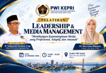 PWI Kepri Gelar Pelatihan Kepemimpinan Media, Perkuat Profesionalisme dan Integritas Pers