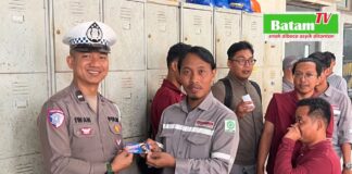 Satlantas Polresta Barelang Edukasi Karyawan Batamindo tentang Keselamatan Berlalu Lintas