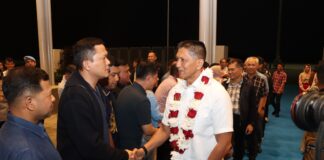 Kapolresta Barelang Hadiri Penyambutan Kapolda Kepri di Bandara Internasional Batam