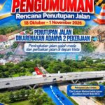 BP Batam Tutup Sementara Jalan Gajah Mada Jalur Sei Ladi dan Depan Hotel Vista Mulai 18 Oktober