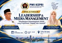 PWI Kepri Gelar Pelatihan Leadership Media, Dorong Pemimpin Pers Profesional dan Berintegritas