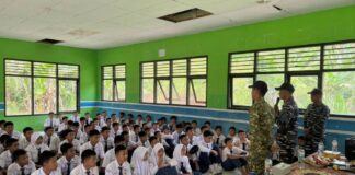 Peringati HUT TNI ke-81, Koarmada I Rangkul Pelajar Pulau Tiga Natuna Lewat Edukasi Karakter
